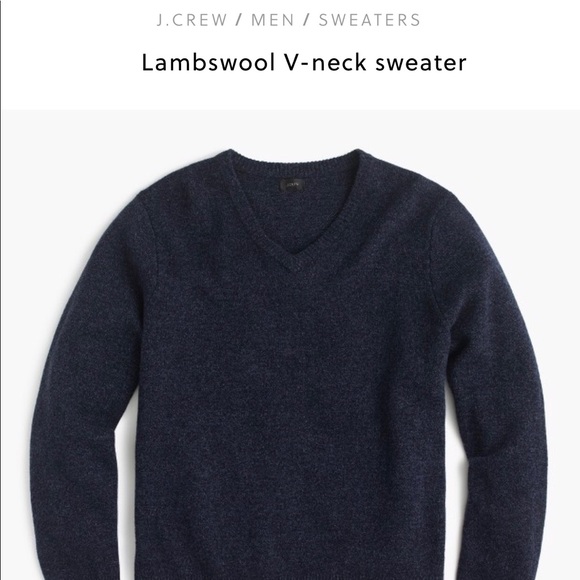 J. Crew Other - NWOT J.Crew 100% Wool V-Neck Sweater Size L